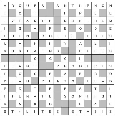 Crossword Solution