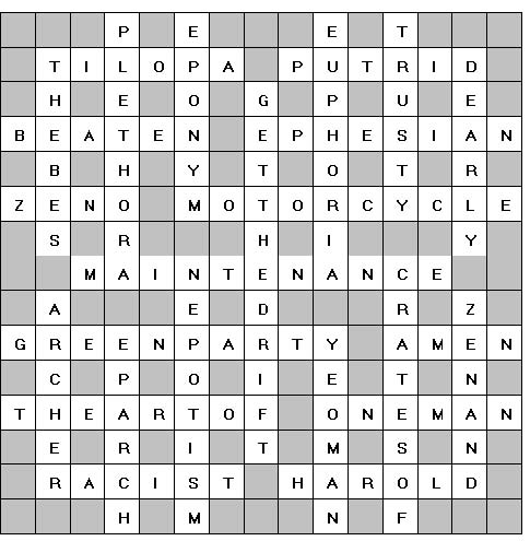 Crossword Solution