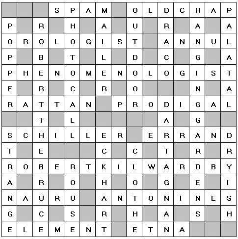 Crossword Solution