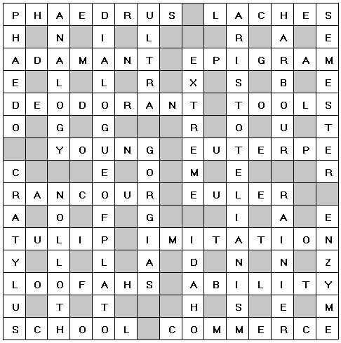 Crossword Solution