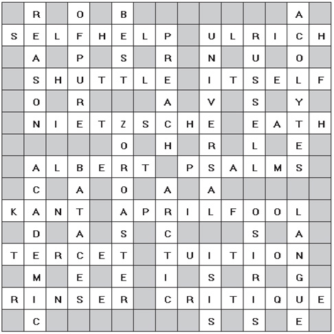 Crossword Solution