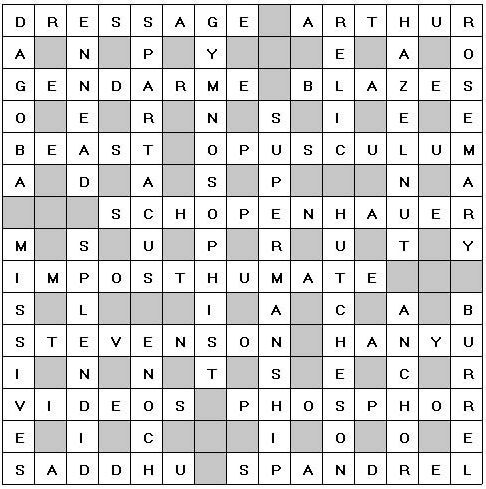 Crossword Solution